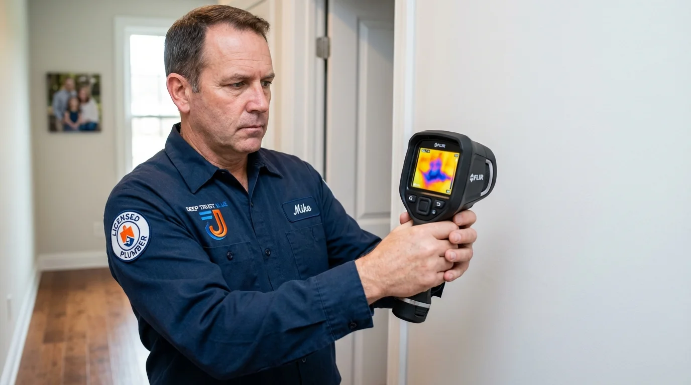 Thermal imaging leak detection by Johns Plumbing LLC in Kingfield